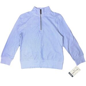 Tommy Bahama Periwinkle Blue Purple Quarter Zip Pullover NWT Boys Small 5/6
